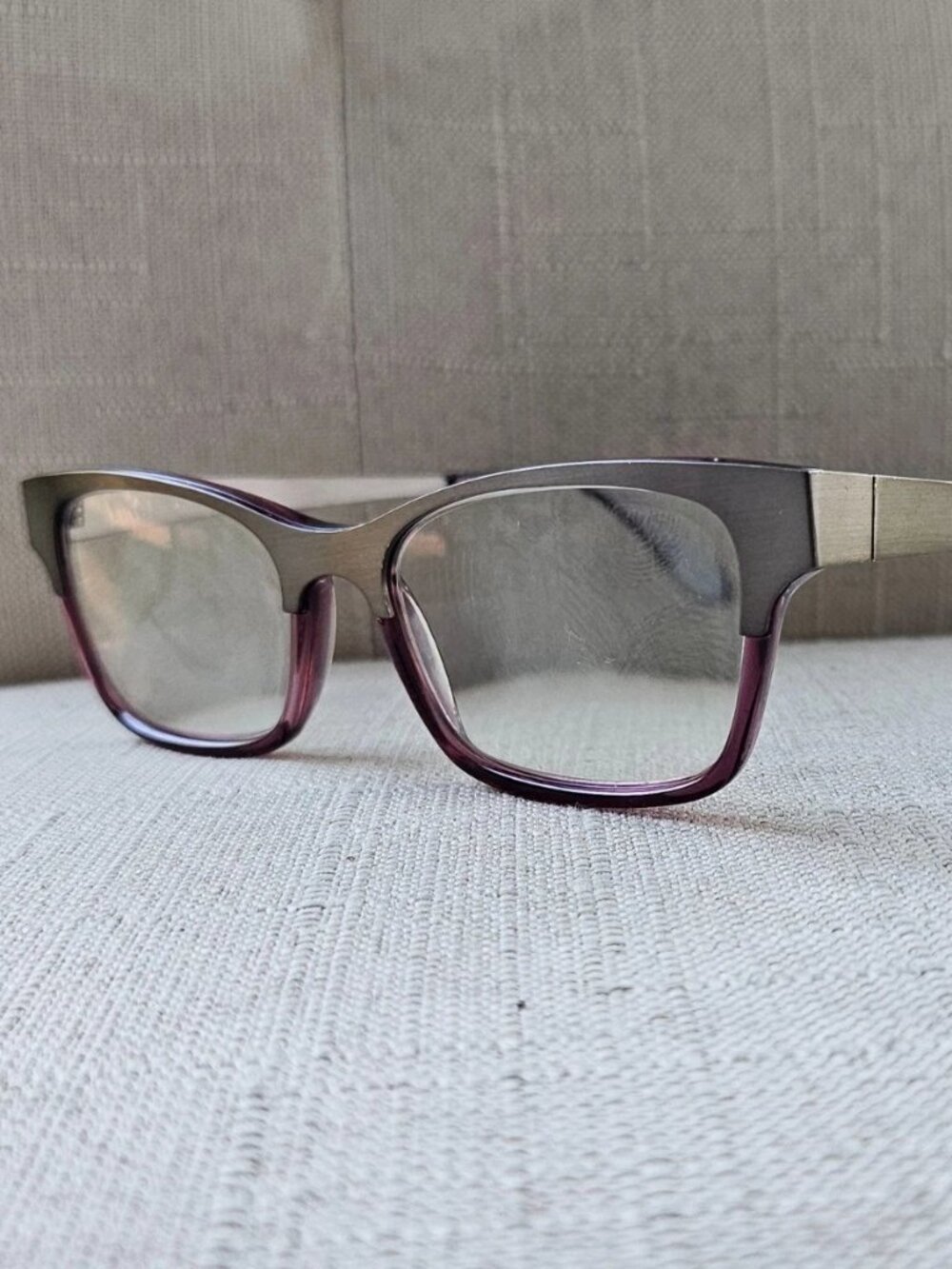 Vintage See Women Eyeglasses Frame Red/Gunmetal Tone Eyewear SEE5364 Glasses